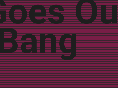 Draghi Goes Out In A Bang