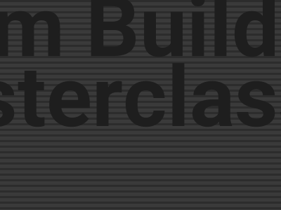 System Building Masterclass